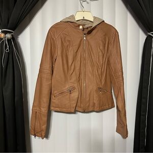 Women's Brown PLeather Jacket